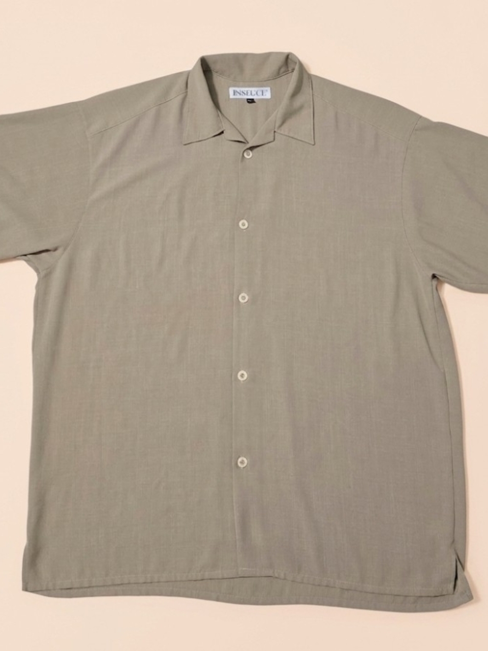 Tan Men's Inserch Short-Sleeve Button-Up Shirt